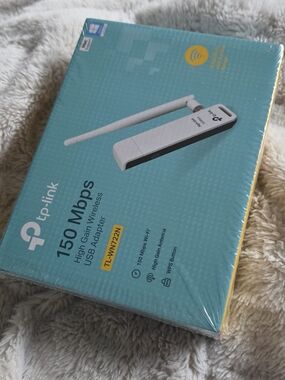 TP-Link White and Black USB Wi‑Fi Adapter with External Antenna